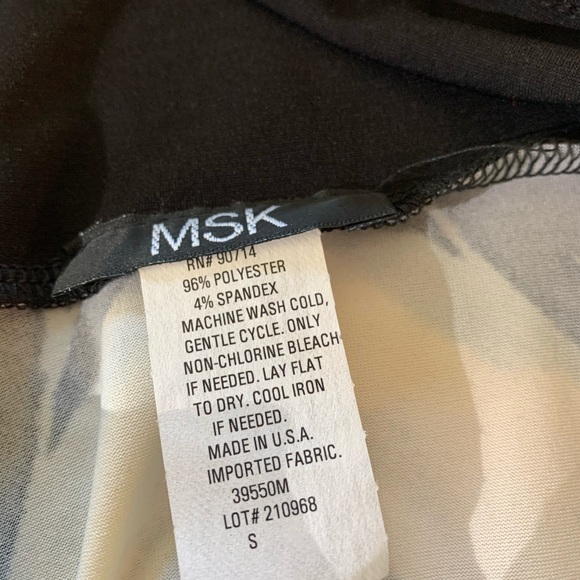 MSK Maxi Skirt - Navy, Light Blue and White Size Small - Picture 3 of 3